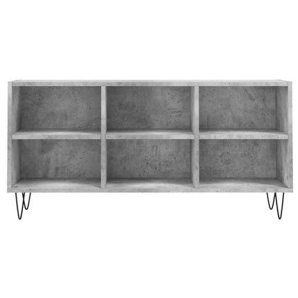 Tv-bänk betonggrå 103,5x30x50 cm konstruerat trä