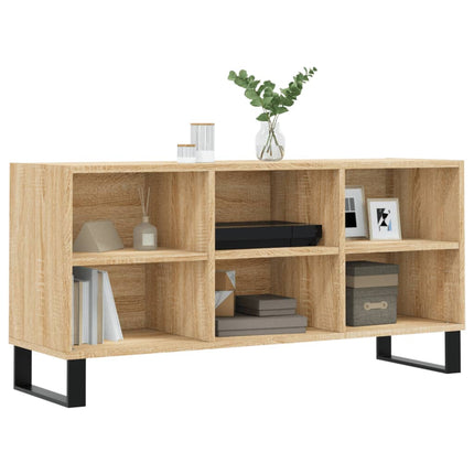 Tv-bänk sonoma-ek 103,5x30x50 cm konstruerat trä