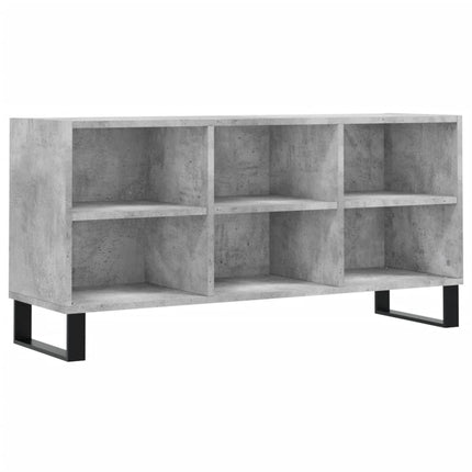 Tv-bänk betonggrå 103,5x30x50 cm konstruerat trä