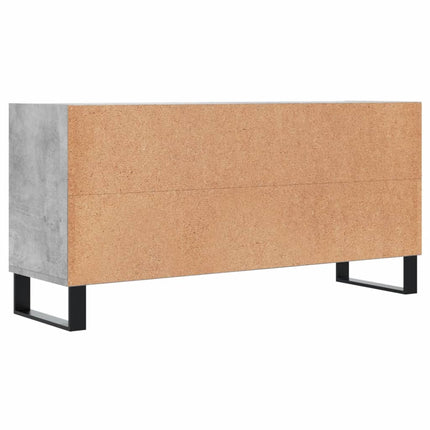 Tv-bänk betonggrå 103,5x30x50 cm konstruerat trä