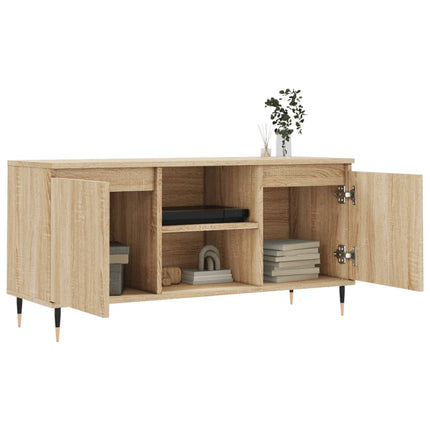Tv-bänk sonoma-ek 104x35x50 cm konstruerat trä