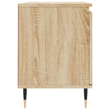 Tv-bänk sonoma-ek 104x35x50 cm konstruerat trä