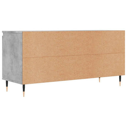 Tv-bänk betonggrå 104x35x50 cm konstruerat trä