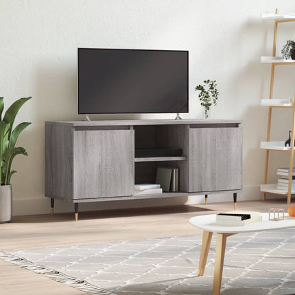Tv-bänk grå sonoma 104x35x50 cm konstruerat trä