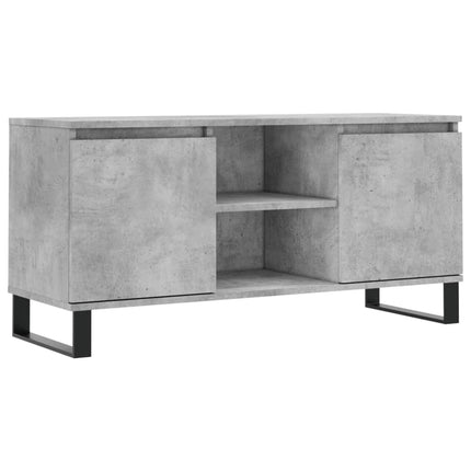 Tv-bänk betonggrå 104x35x50 cm konstruerat trä