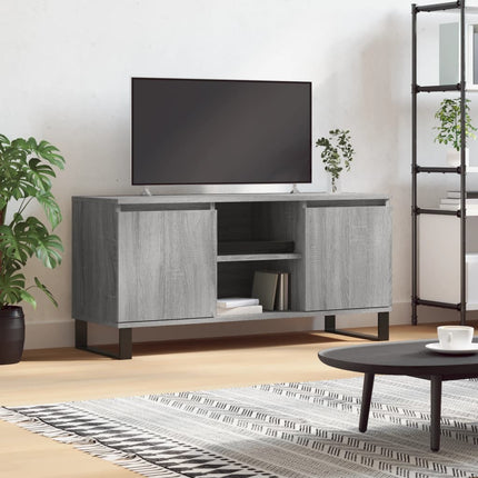 Tv-bänk grå sonoma 104x35x50 cm konstruerat trä