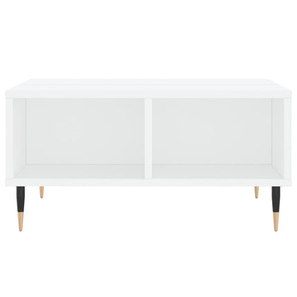 Soffbord vit 60x60x30 cm konstruerat trä