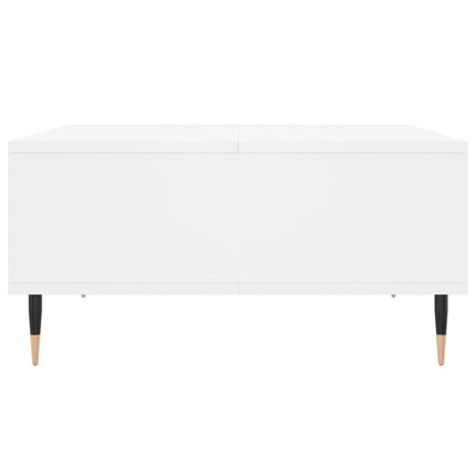 Soffbord vit 60x60x30 cm konstruerat trä