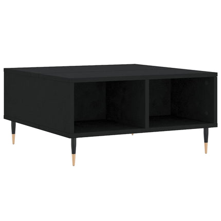 Soffbord svart 60x60x30 cm konstruerat trä