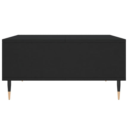 Soffbord svart 60x60x30 cm konstruerat trä