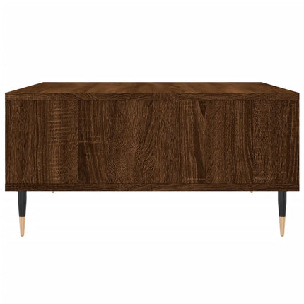 Soffbord brun ek 60x60x30 cm konstruerat trä