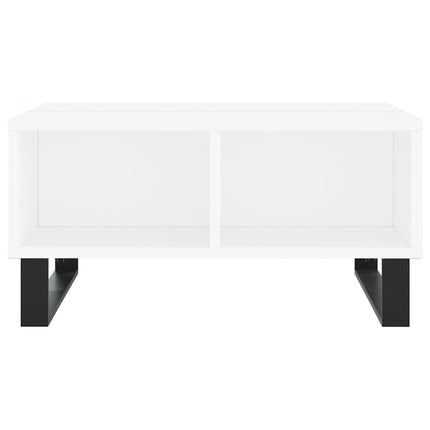 Soffbord vit 60x60x30 cm konstruerat trä