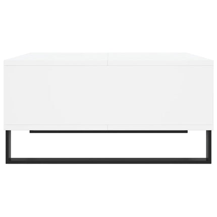 Soffbord vit 60x60x30 cm konstruerat trä