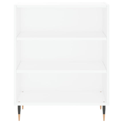 Förvaringshylla vit 57x35x70 cm konstruerat trä