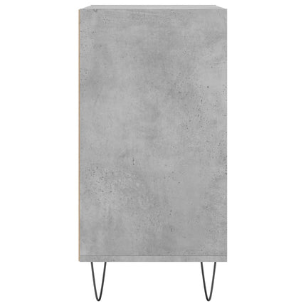 Förvaringshylla betonggrå 57x35x70 cm konstruerat trä