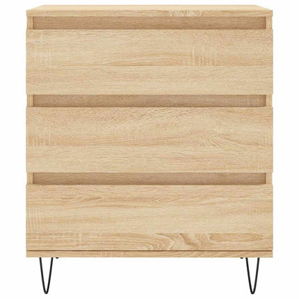Byrå sonoma-ek 60x35x70 cm konstruerat trä