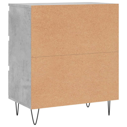 Byrå betonggrå 60x35x70 cm konstruerat trä