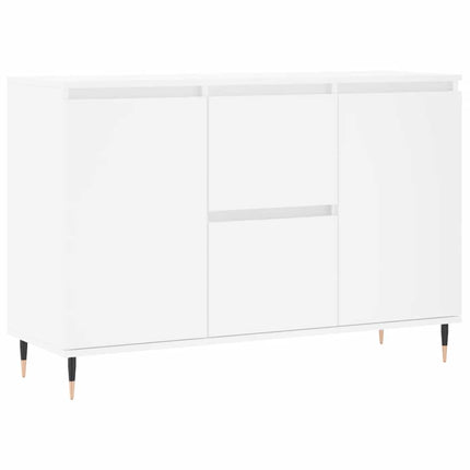 Skänk vit 101,5x35x70 cm konstruerat trä