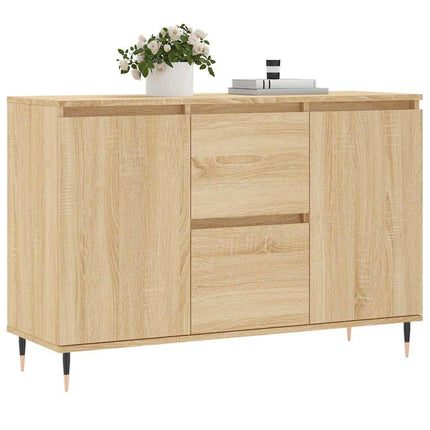Skänk sonoma-ek 101,5x35x70 cm konstruerat trä