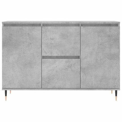 Skänk betonggrå 101,5x35x70 cm konstruerat trä