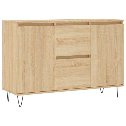 Skänk sonoma-ek 101,5x35x70 cm konstruerat trä