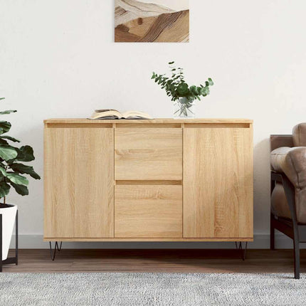 Skänk sonoma-ek 101,5x35x70 cm konstruerat trä
