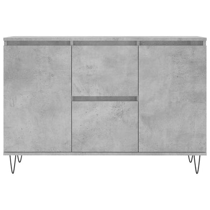 Skänk betonggrå 101,5x35x70 cm konstruerat trä
