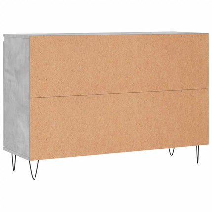 Skänk betonggrå 101,5x35x70 cm konstruerat trä