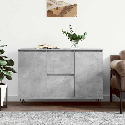 Skänk betonggrå 101,5x35x70 cm konstruerat trä