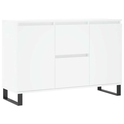 Skänk vit 101,5x35x70 cm konstruerat trä