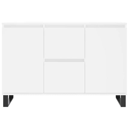 Skänk vit 101,5x35x70 cm konstruerat trä