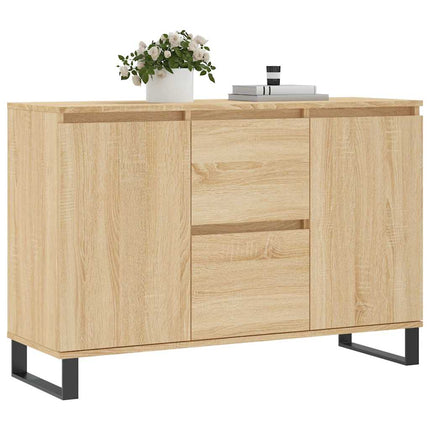 Skänk sonoma-ek 101,5x35x70 cm konstruerat trä
