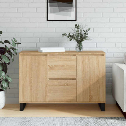 Skänk sonoma-ek 101,5x35x70 cm konstruerat trä