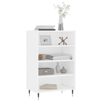 Högskåp vit 57x35x90 cm konstruerat trä