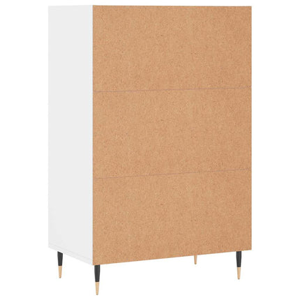 Högskåp vit 57x35x90 cm konstruerat trä