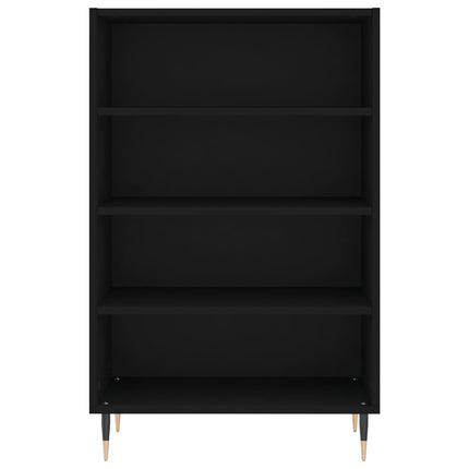 Högskåp svart 57x35x90 cm konstruerat trä