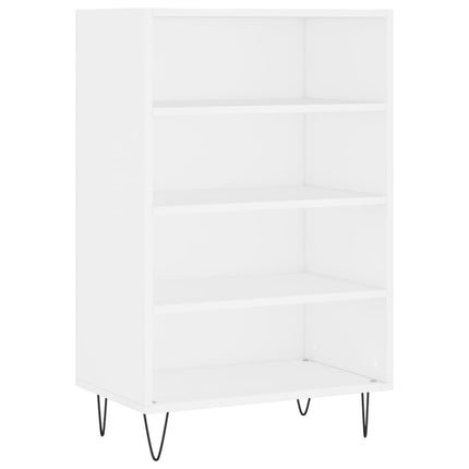 Högskåp vit 57x35x90 cm konstruerat trä