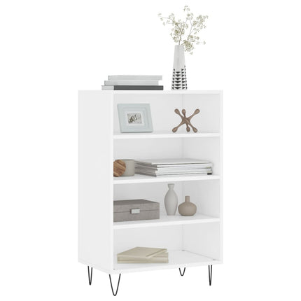Högskåp vit 57x35x90 cm konstruerat trä