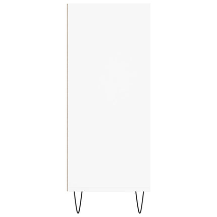 Högskåp vit 57x35x90 cm konstruerat trä