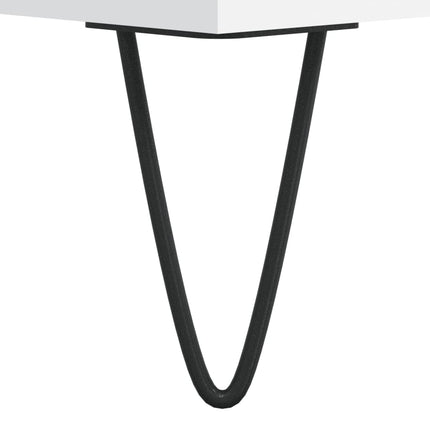 Högskåp vit 57x35x90 cm konstruerat trä