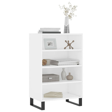 Högskåp vit 57x35x90 cm konstruerat trä