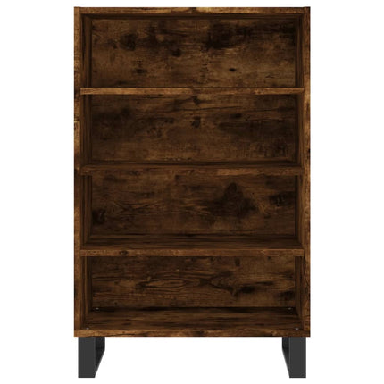 Högskåp rökfärgad ek 57x35x90 cm konstruerat trä