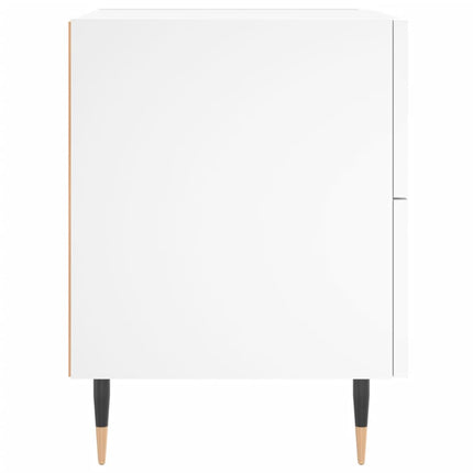 Sängbord 2 st vit 40x35x47,5 cm konstruerat trä