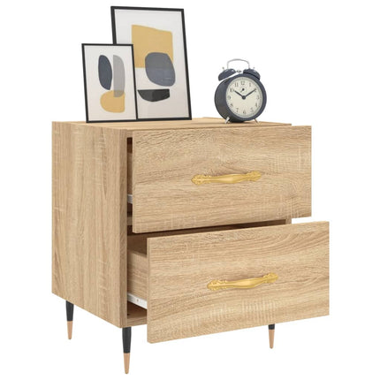 Sängbord sonoma-ek 40x35x47,5 cm konstruerat trä