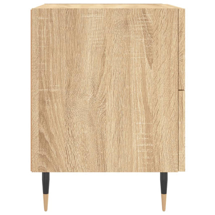 Sängbord 2 st sonoma-ek 40x35x47,5 cm konstruerat trä