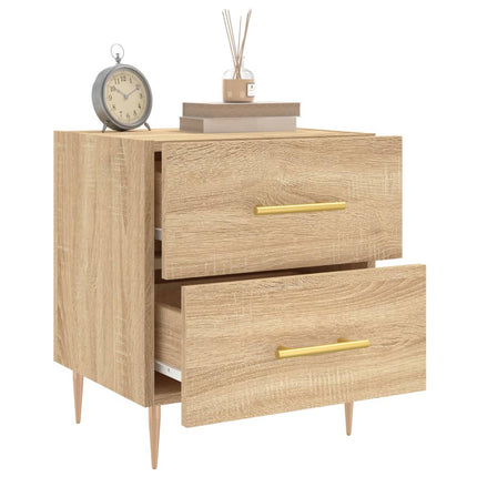 Sängbord sonoma-ek 40x35x47,5 cm konstruerat trä