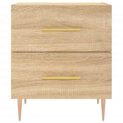 Sängbord sonoma-ek 40x35x47,5 cm konstruerat trä