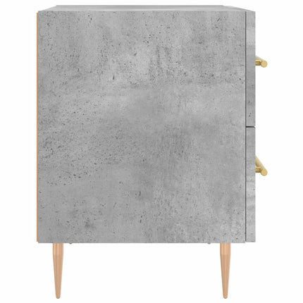 Sängbord betonggrå 40x35x47,5 cm konstruerat trä