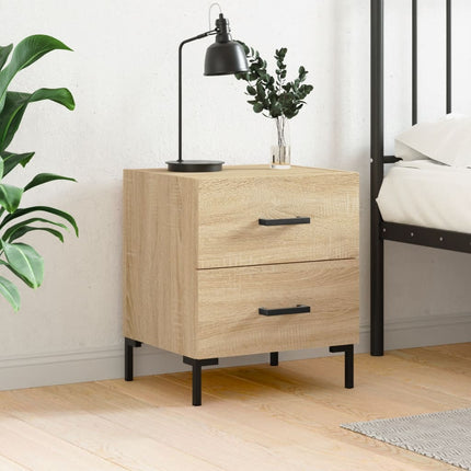 Sängbord sonoma-ek 40x35x47,5 cm konstruerat trä