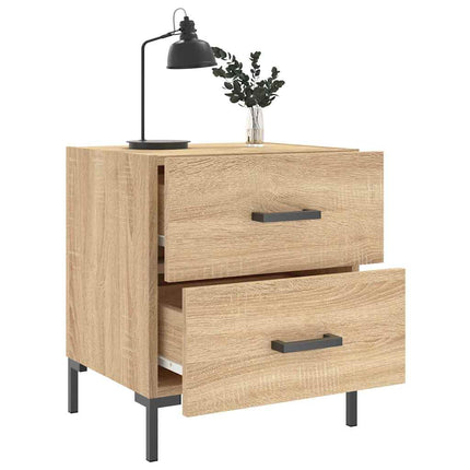 Sängbord 2 st sonoma-ek 40x35x47,5 cm konstruerat trä